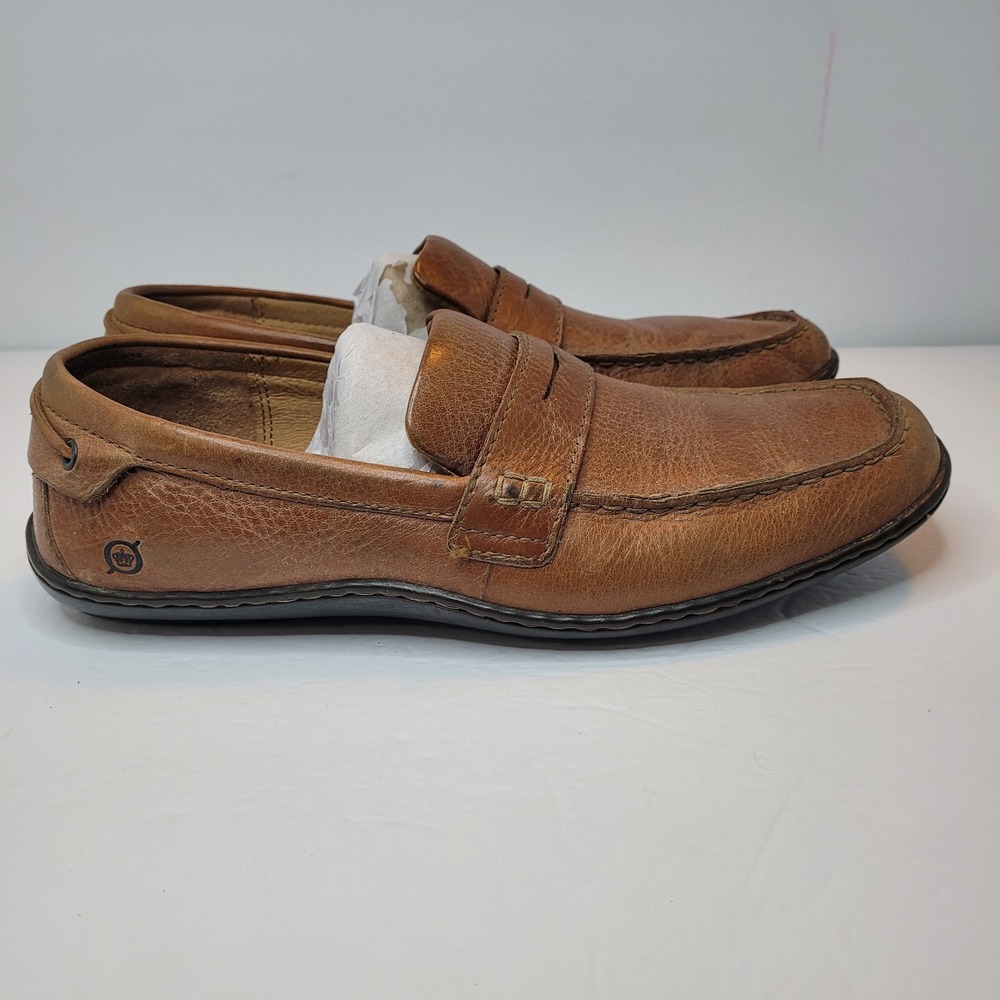 Born  Loafers Slip On Shoes Tan Leather Men's Size‎ 10 Casual